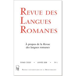 Revue des Langues Romanes Tome 124 n° 1